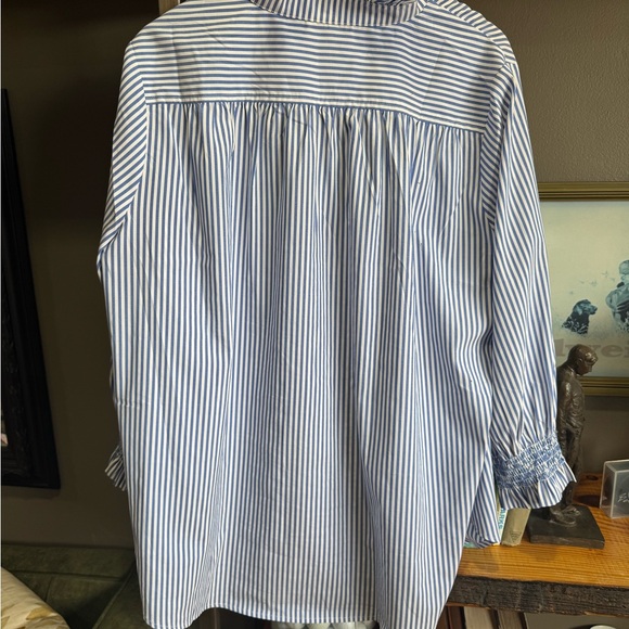 Tuckernuck Blue and White Striped Blouse - Picture 2 of 10
